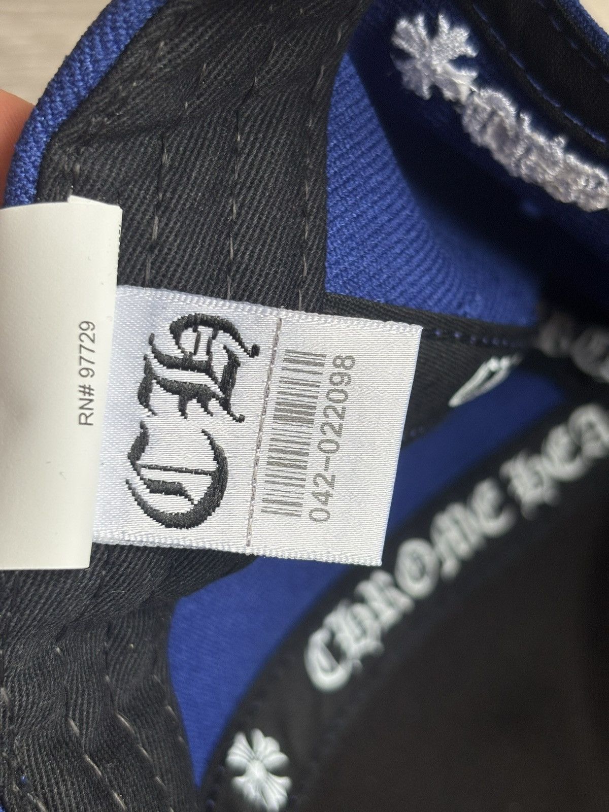 Chrome Hearts Chrome Hearts CH Baseball Cap Blue/White Snapback Hat Size ONE SIZE - 11 Thumbnail