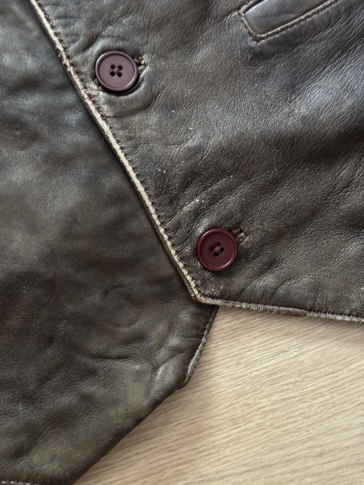 Genuine Leather Vintage Xposed London Genuine Leather Western Cowboy Vest Size US XL / EU 56 / 4 - 2 Thumbnail