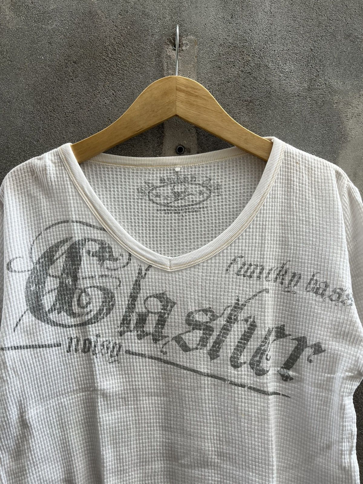 Beauty Beast × Japanese Brand × Le Grande Bleu (L.G.B.) 2000s Glasher - Trashstar Distressed Thermal Mesh Tee Size US L / EU 52-54 / 3 - 2 Thumbnail