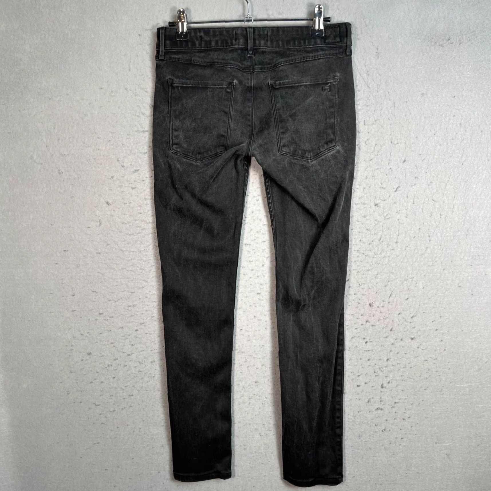 Vintage Habitual Womens Jeans 26 Black Denim Skinny Low Rise Adult Womens 26 28 Inseam 26in Cotton Blend Denim Pants Size 28" / US 6 / IT 42 - 2 Thumbnail
