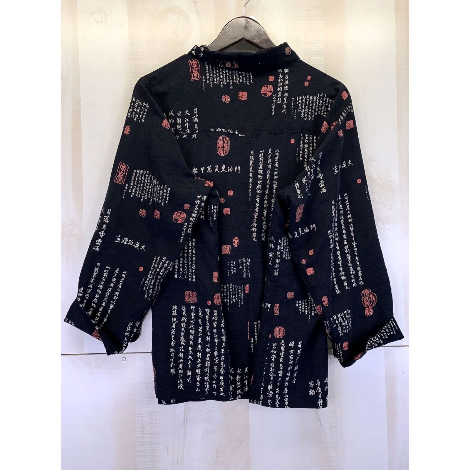 Vintage VINTAGE Erin London For Catherines Silk Shirt Womens Plus 22 Black 1980s 90s Size ONE SIZE - 5 Thumbnail