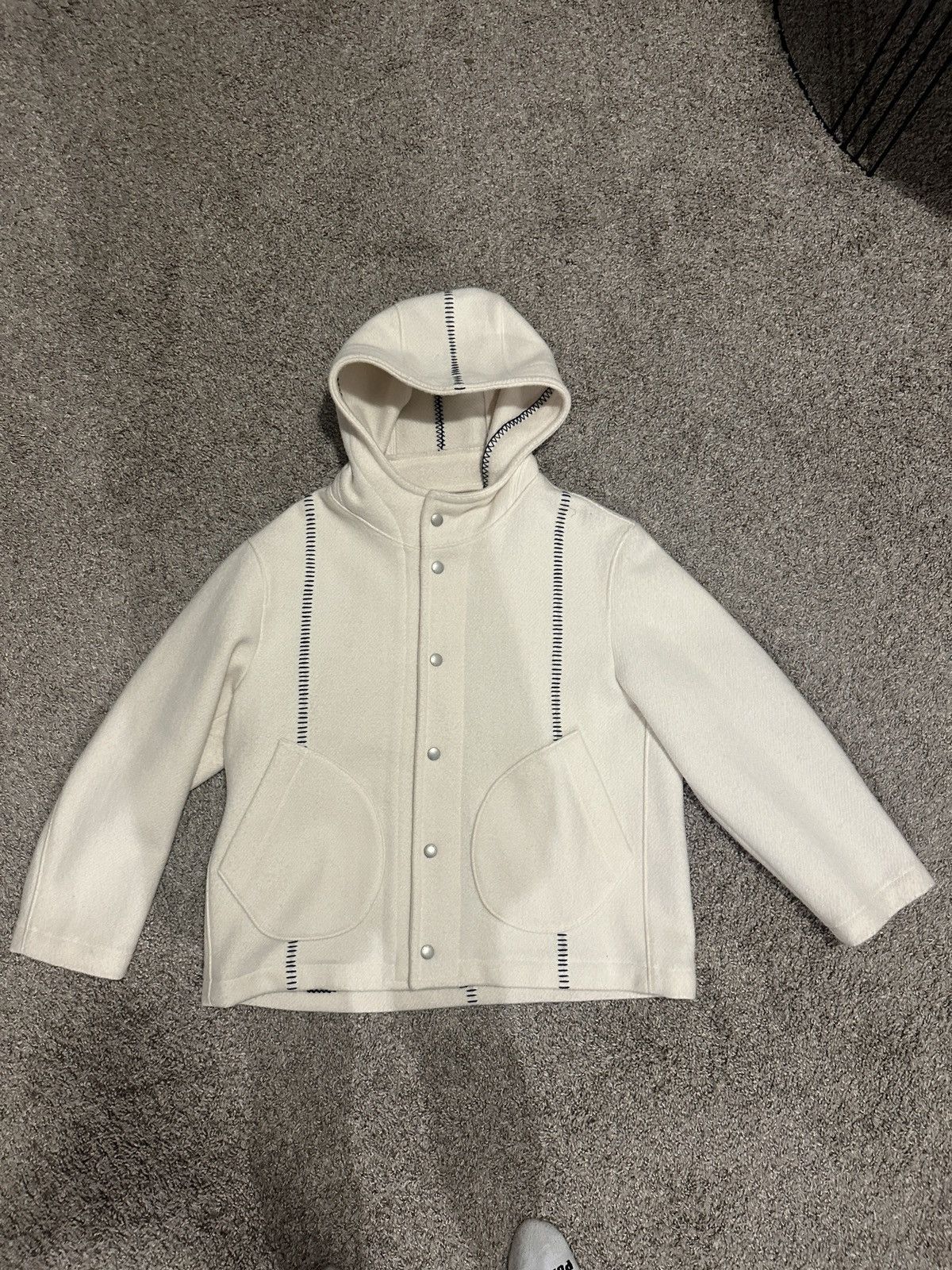 3MAN 3MAN Wool White Blanket Parka New Size US S / EU 44-46 / 1 - 1 Thumbnail