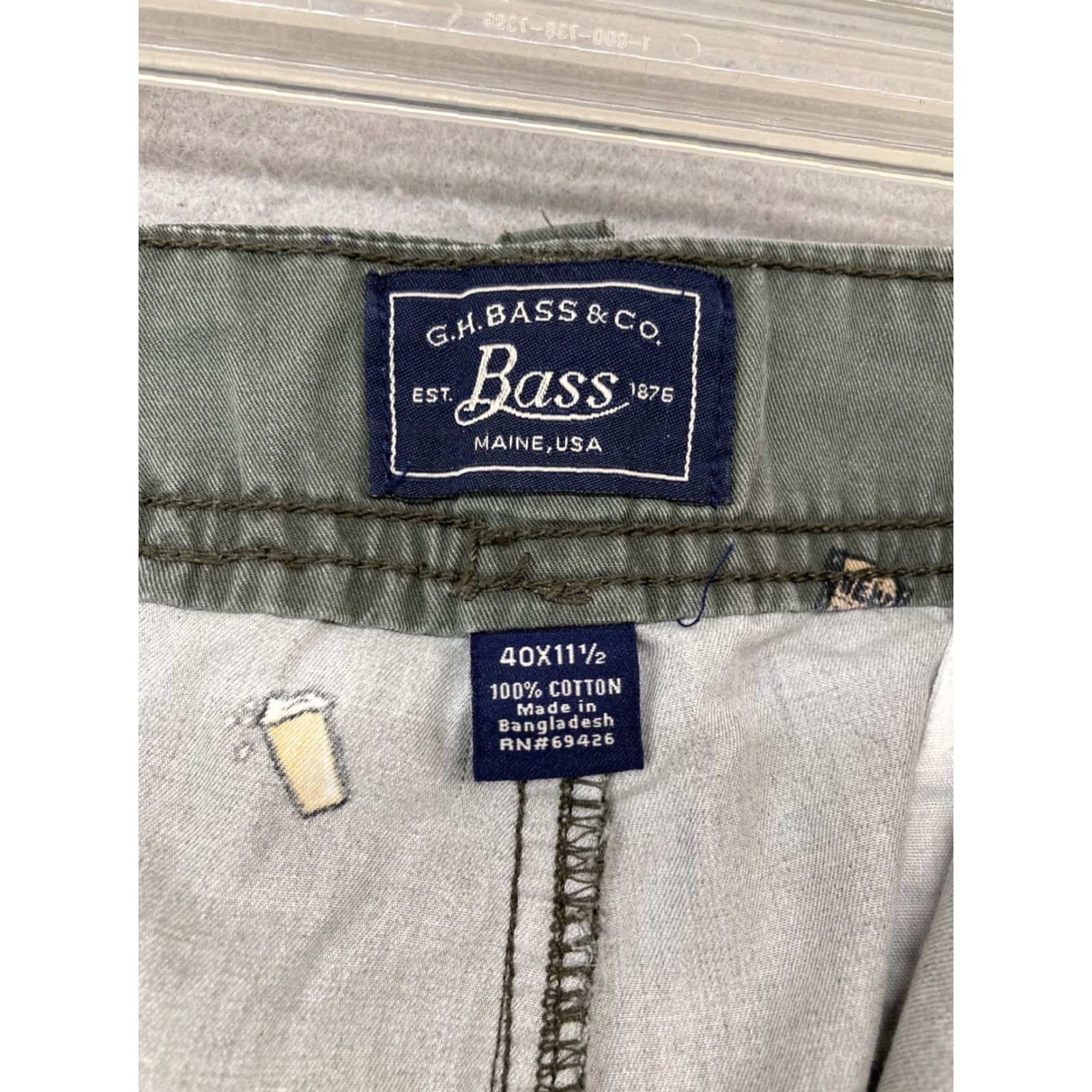 Vintage G.H. Bass & Co. Green Cargo Shorts Mens 40 Graphic Print Beer Party Outdoor Size US 40 / EU 56 - 2 Thumbnail