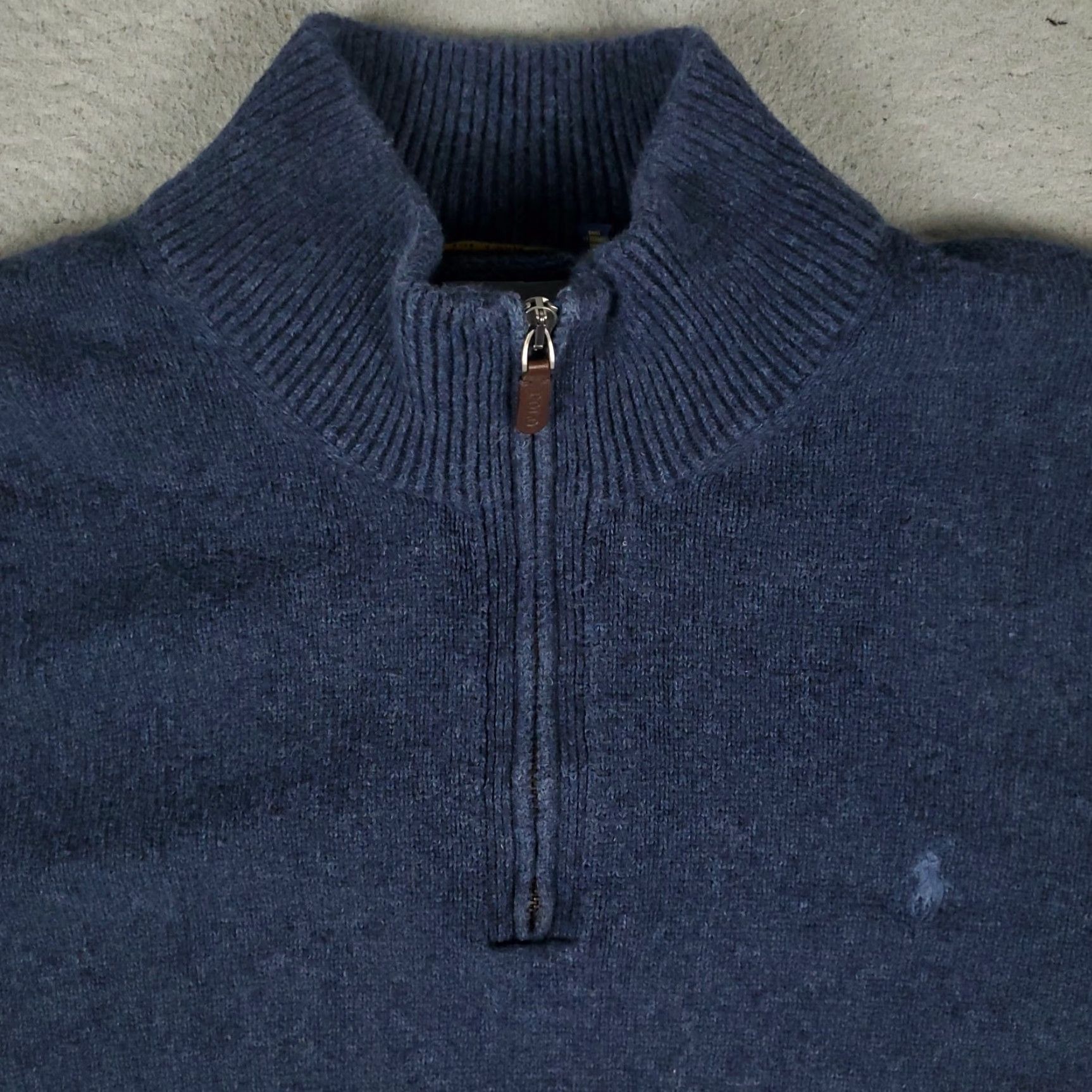 Ralph Lauren VINTAGE Ralph Lauren Sweater Pullover 3XLT Men Long Sleeve Gray Cotton 1/4 Zip Classic Size US XXL / EU 58 / 5 - 2 Thumbnail