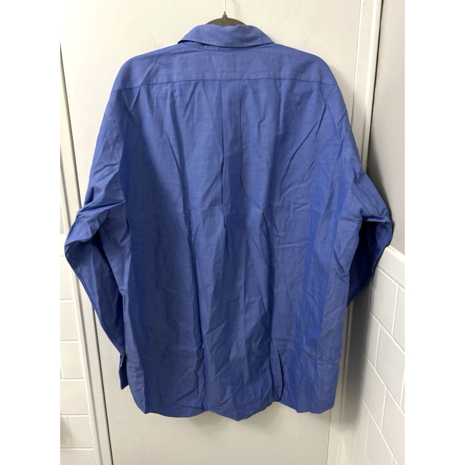 Ralph Lauren VINTAGE Ralph Lauren Yarmouth Shirt Mens 17 35 Blue Pinpoint Oxford Button Down L/S Size US XL / EU 56 / 4 - 7 Thumbnail