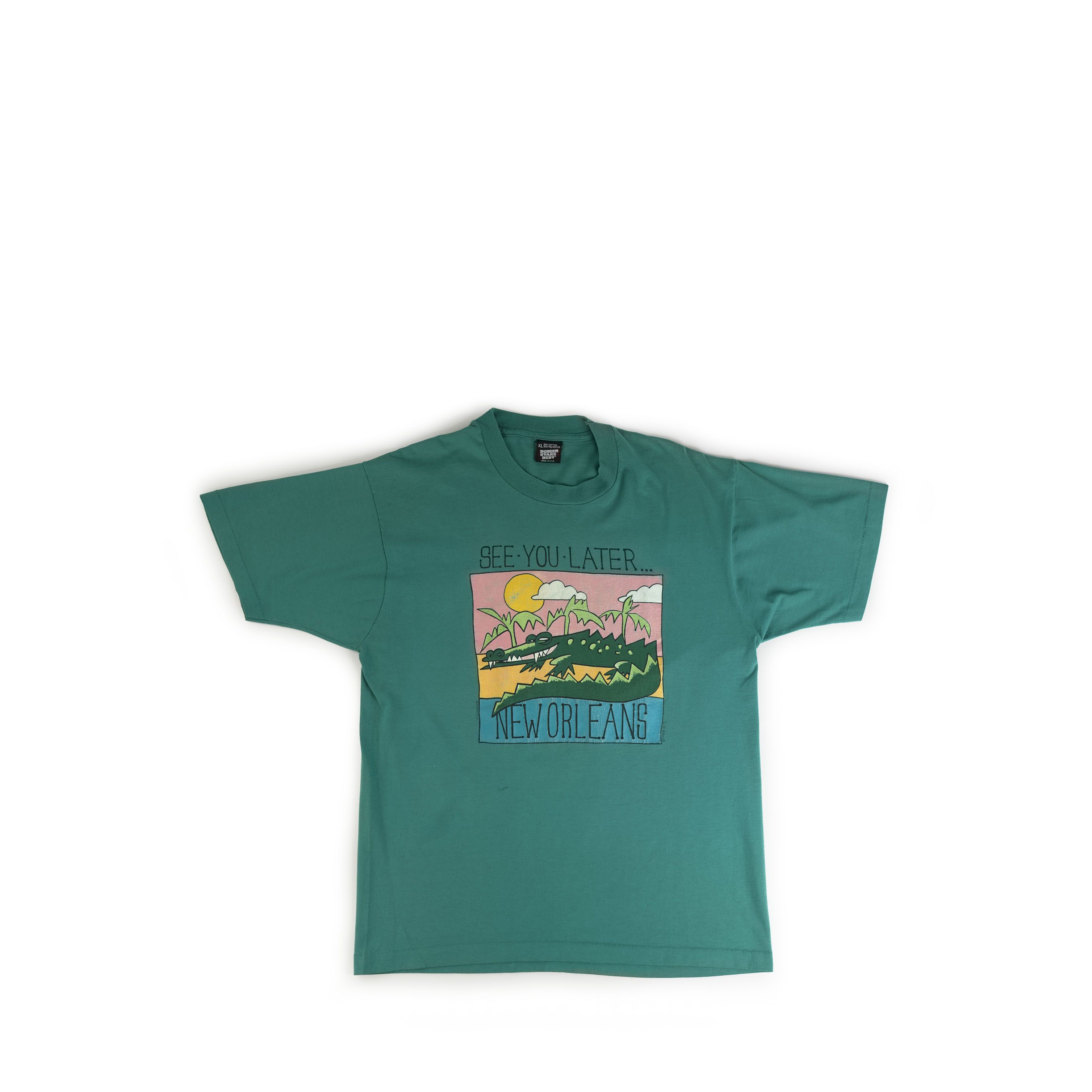 Vintage 1988 See You Later Alligator New Orleans Tee Shirt