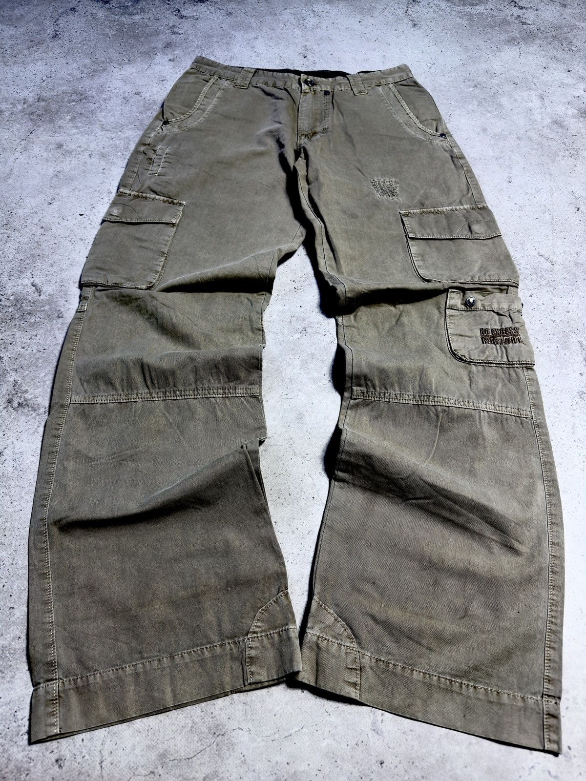 Vintage Japanese Style Multipocket Cargo Y2K Pants
