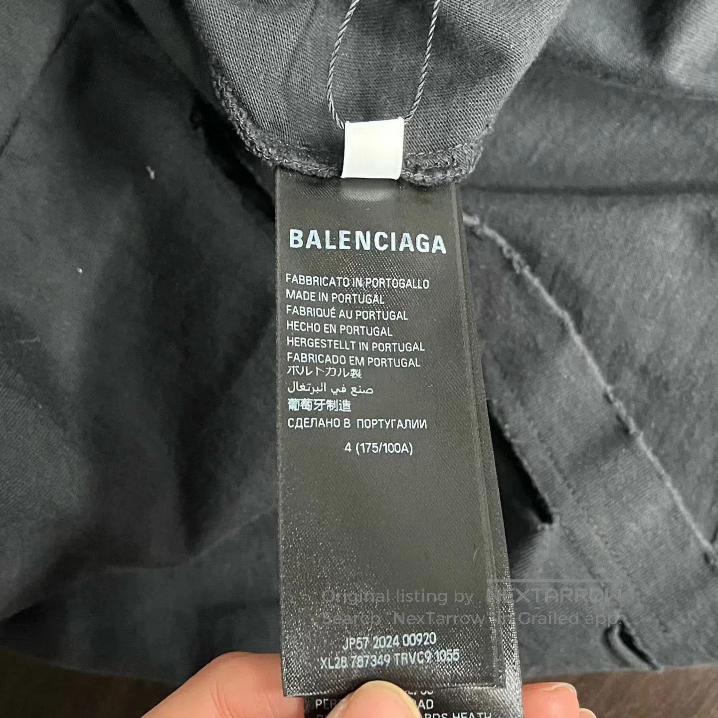 Balenciaga Balenciaga New Destroyed Earth Short-Sleeve. Size US XL / EU 56 / 4 - 4 Thumbnail