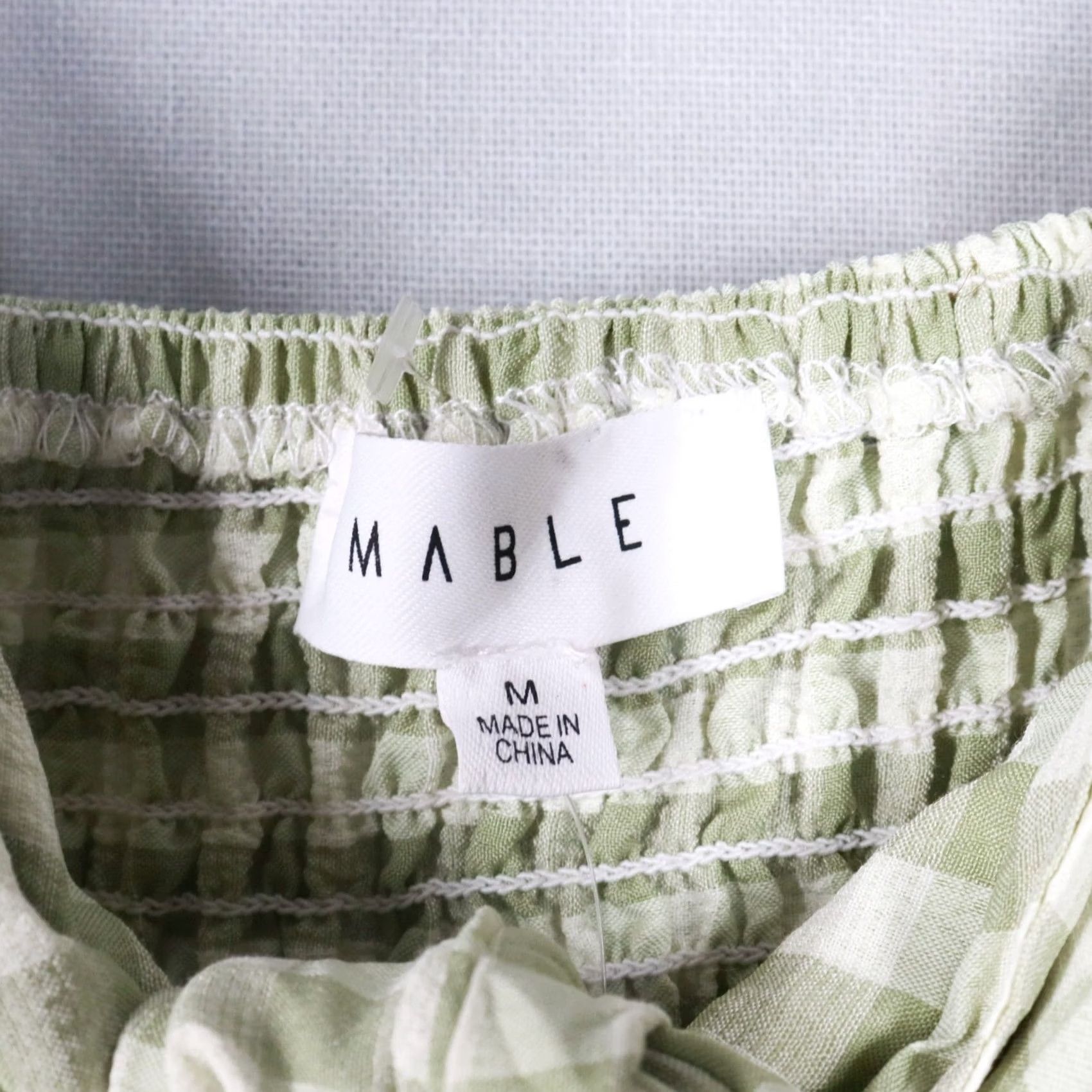 Anthropologie Anthropologie Gingham Mini Dress Mable Casual Sleeveless Smocked Cut Out NWT Green Spring Summer Womens Size M Size M / US 6-8 / IT 42-44 - 3 Thumbnail