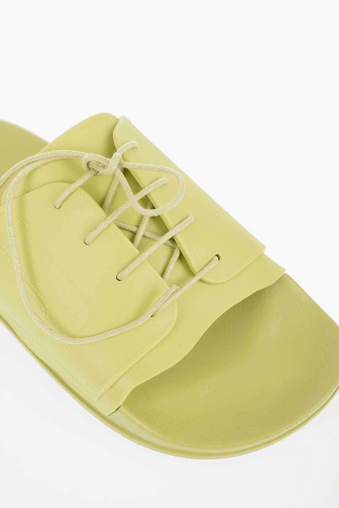 Maison Margiela og1mm1224 Rubber Slides in Acid Green Size US 8 / IT 38 - 4 Thumbnail