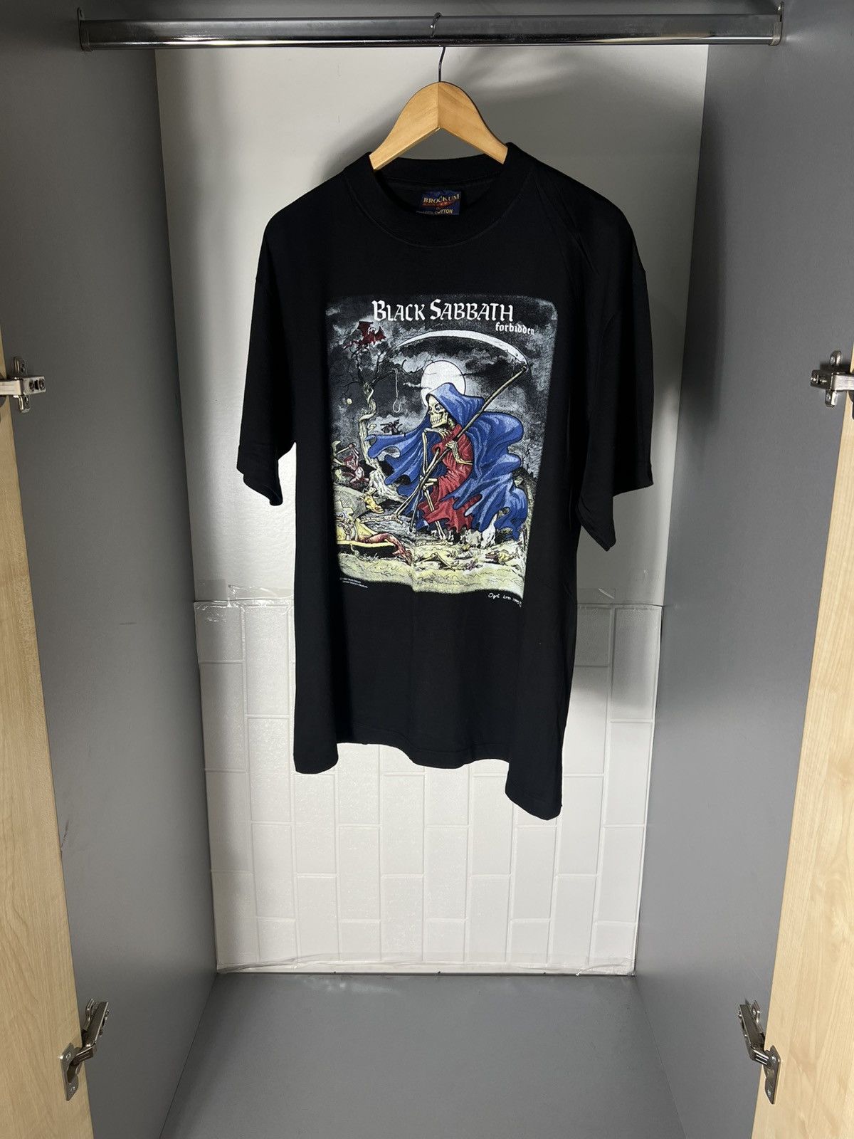 Band Tees VINTAGE BROCKUM BLACK SABBATH 1995 ALBUM TOUR ROCK T-SHIRT Size US XL / EU 56 / 4 - 2 Thumbnail