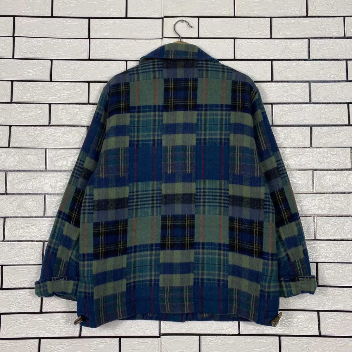Issey Miyake 📌Vintage Wool Jacket Tartan Design Milano Sports Size US M / EU 48-50 / 2 - 9 Thumbnail