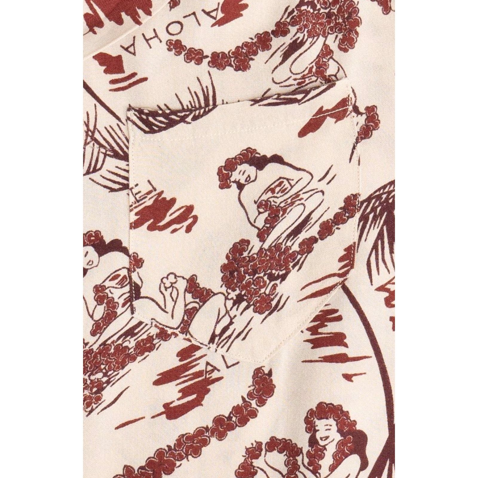 Vintage VINTAGE Watumull's Hawaiian Aloha Shirt Shirt S Beige 1950s Hawaii Watumull's Mens Womens Boys Girls Size US S / EU 44-46 / 1 - 3 Thumbnail