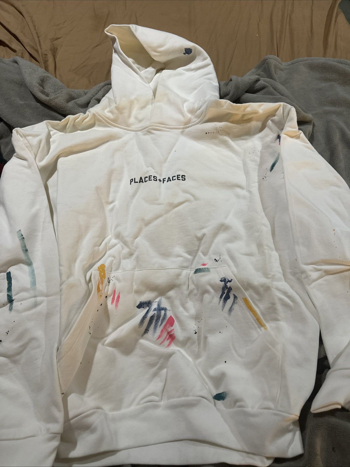 Places + Faces Places + Faces Places And Faces Paint Hoodie Size L White Size US L / EU 52-54 / 3 - 2 Thumbnail