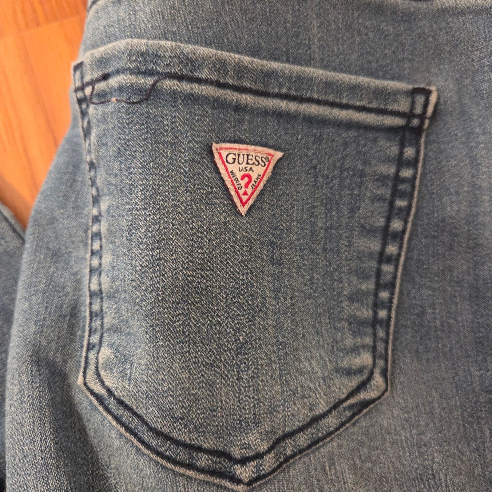 Guess Guess Acid Wash Blue Denim Women's Size 27 Jeans Size 27" / US 4 / IT 40 - 4 Thumbnail