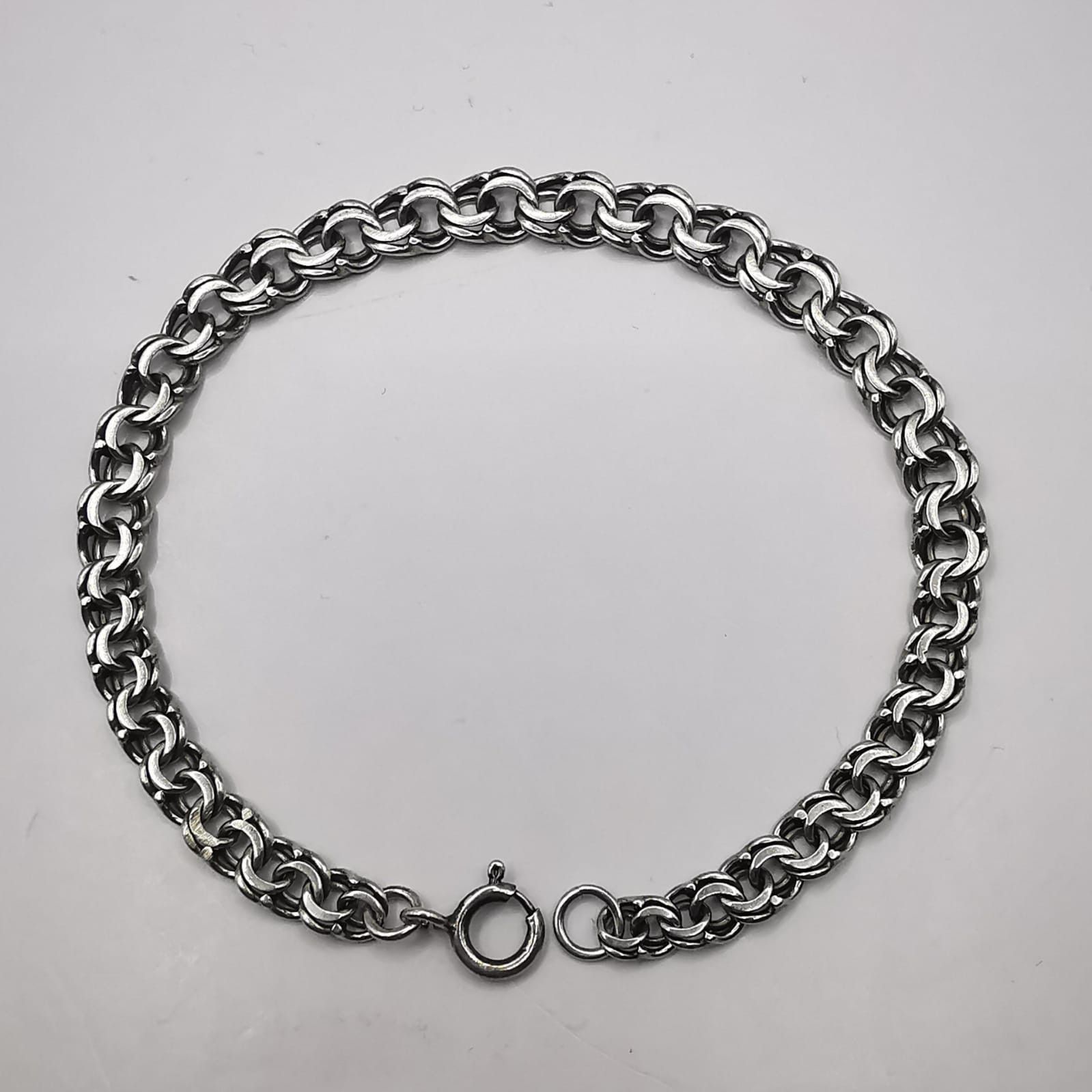 Sterling Silver Vintage Beautiful Bracelet Jewelry,925 Sterling Silver 9,09g Size ONE SIZE - 5 Thumbnail