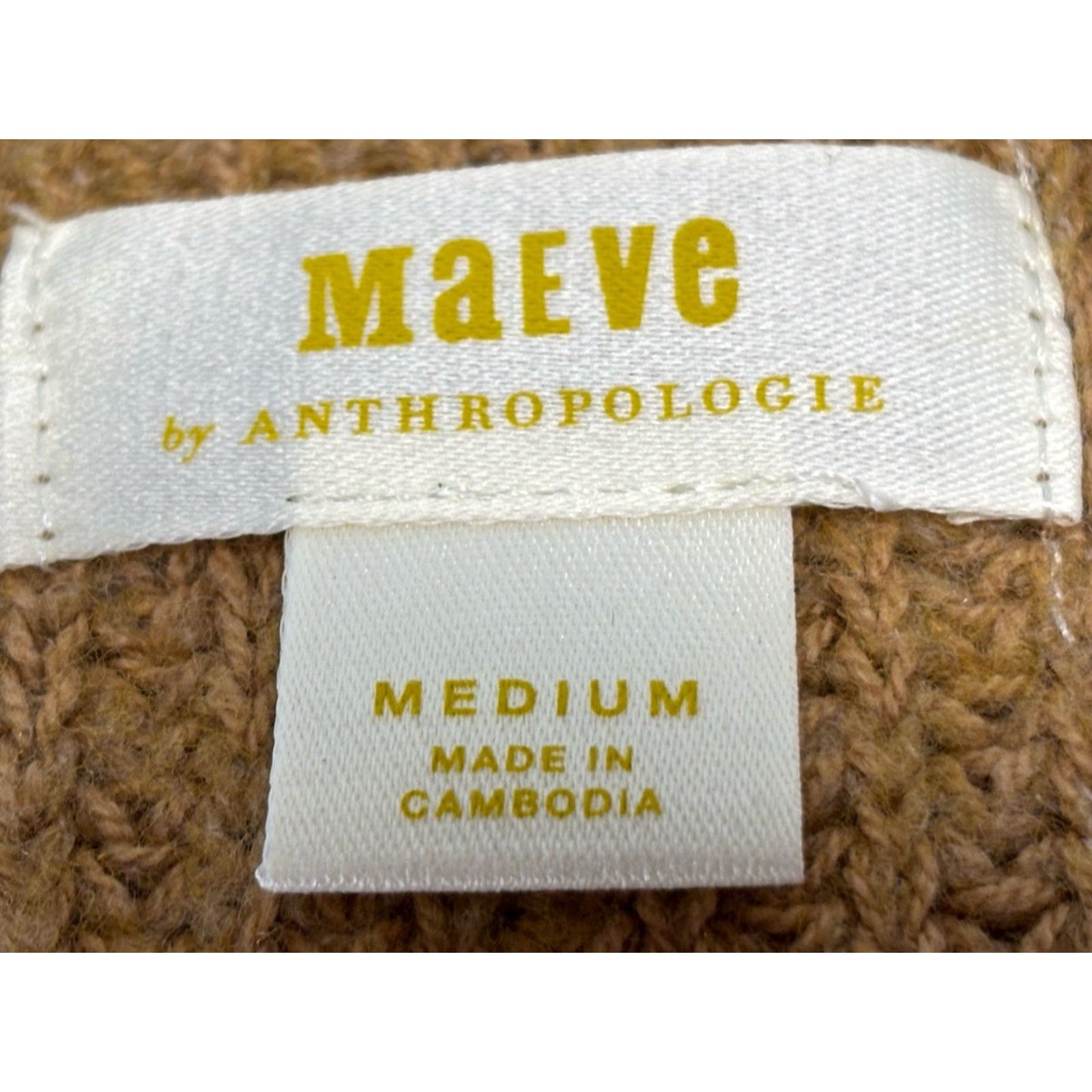 Vintage VINTAGE Maeve Pullover Sweater Women's Medium Brown Slouchy Deep V-Neck Long Sleeve Bohemian Preppy Fall Winter Size M / US 6-8 / IT 42-44 - 6 Thumbnail