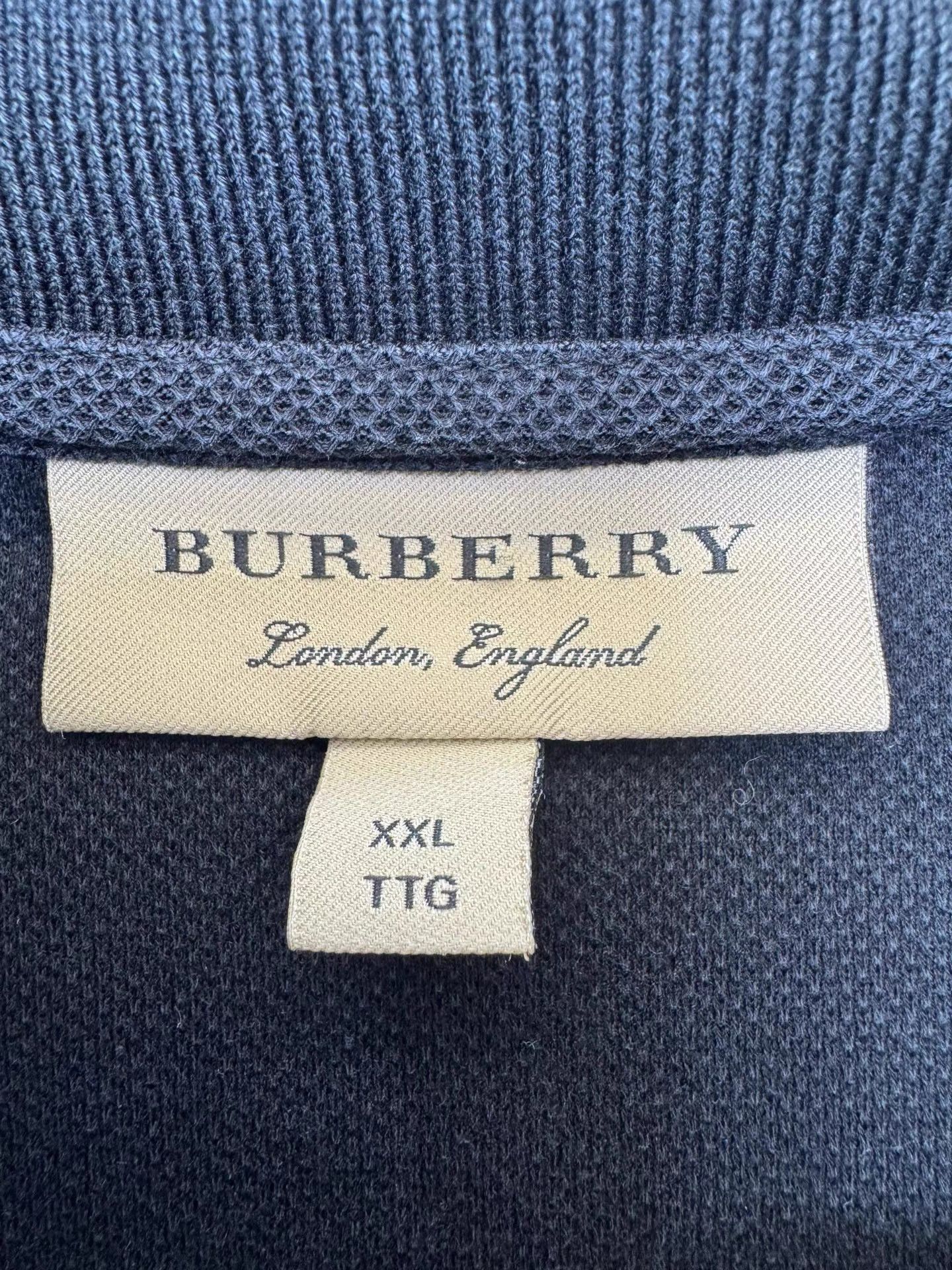 Burberry Burberry Black Short-Sleeve Polo Shirt K36 Size US XXL / EU 58 / 5 - 3 Thumbnail