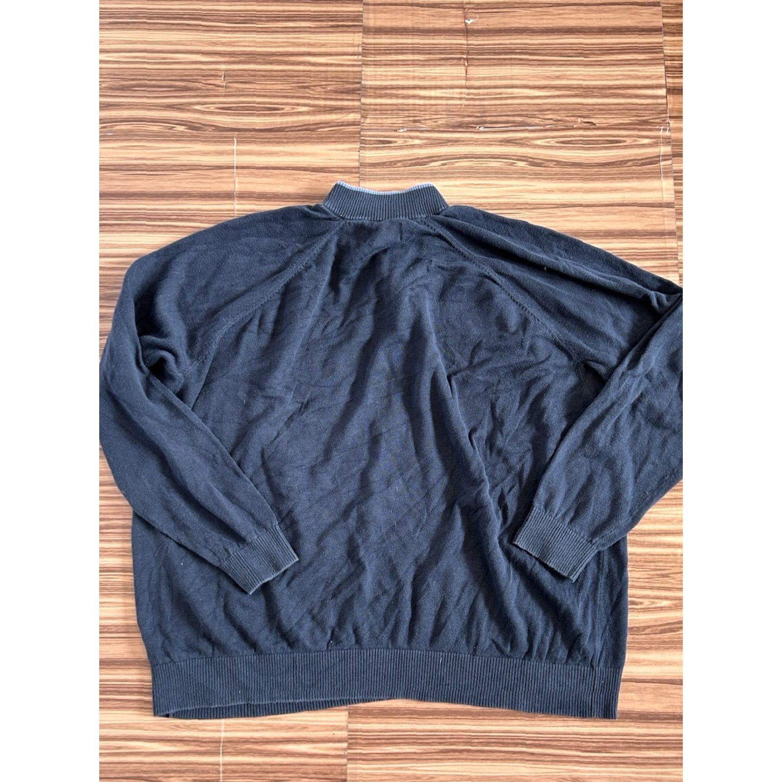 Vintage Duluth 1/4 Zip Pullover Sweater Men’s Blue 2XL Regular Knit Collared Zippered Casual Winter Fall Spring Outdoor Golf Hiking Walking Size US XXL / EU 58 / 5 - 2 Thumbnail