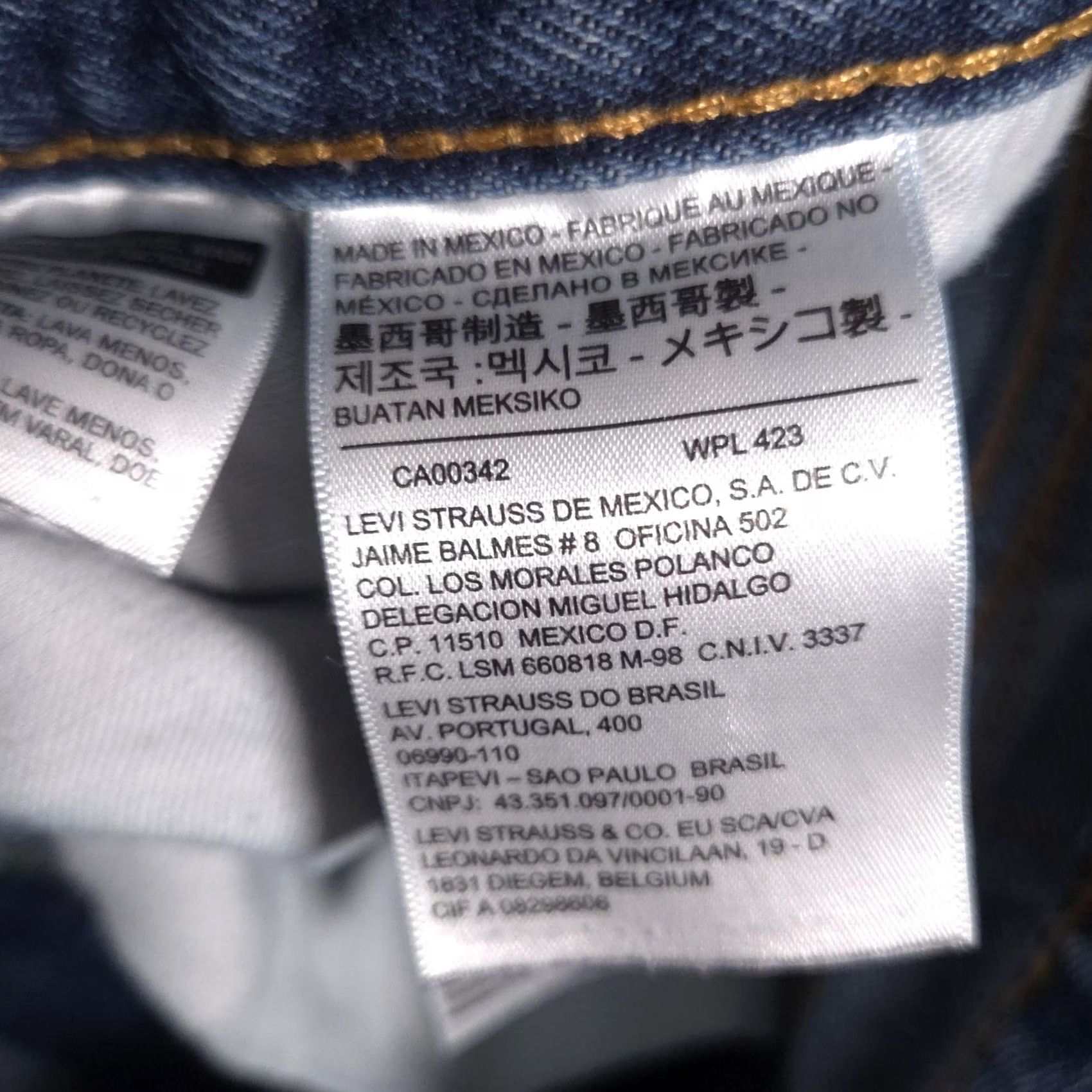 Levi's Levi's 505 Jeans Mens 34x30 Blue Denim Straight Leg Cropped Raw Hem Distressed Cotton Regular Inseam 30in Zip Button Pockets Vintage No Mens Jeans Size US 34 / EU 50 - 7 Thumbnail