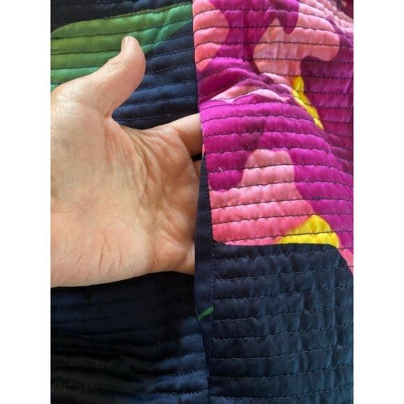 Designer Very Vollbracht Quilted Reversible Jacket and Blouse Set Blu Size S / US 4 / IT 40 - 10 Thumbnail