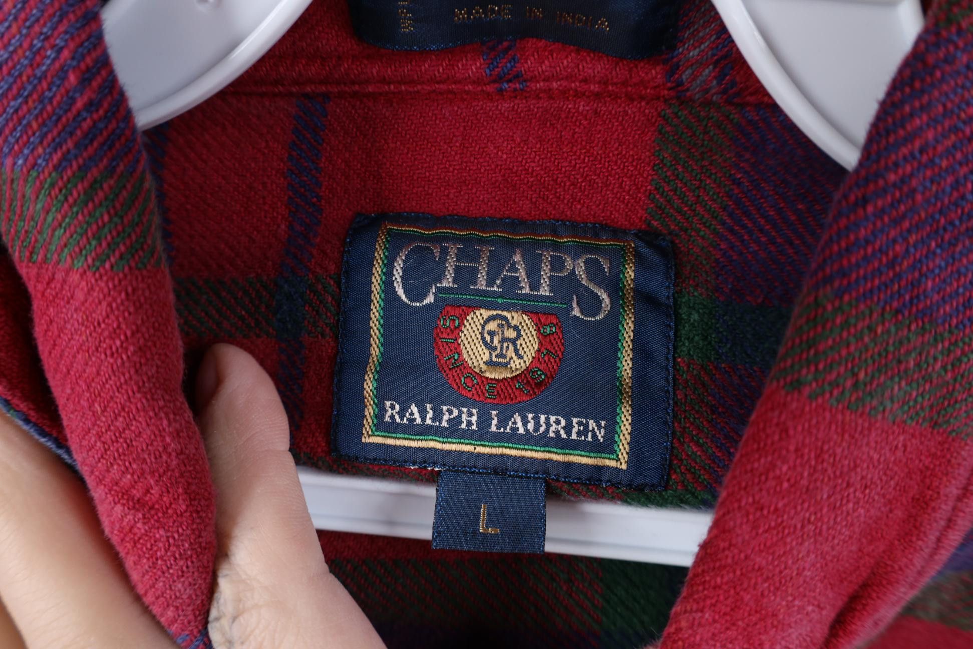 Polo Ralph Lauren Vintage 90s Chaps Ralph Lauren Heavy Flannel Button Shirt Size US L / EU 52-54 / 3 - 10 Thumbnail