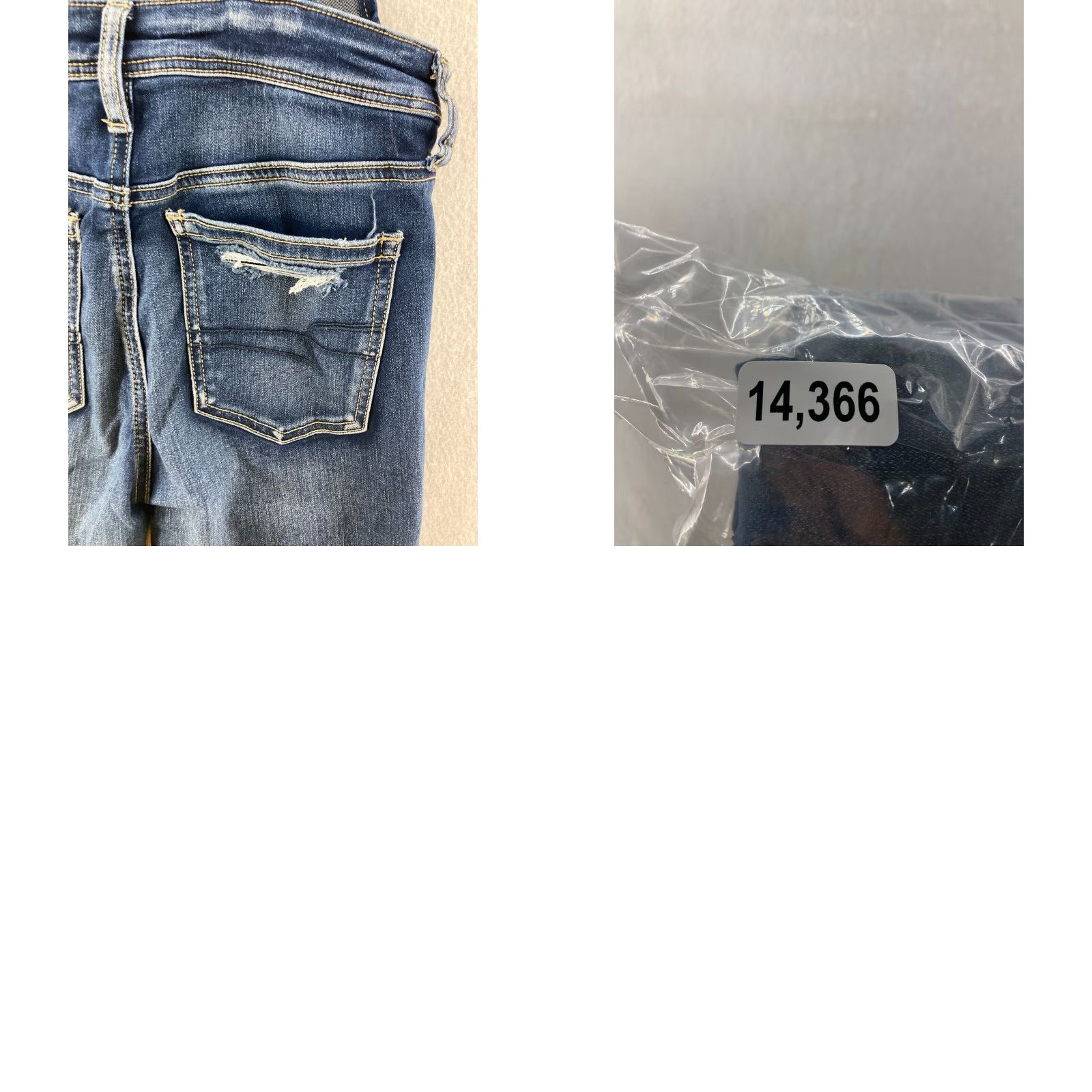 Vintage VINTAGE Distressed overalls womens 26x28 Distressed Size 26" / US 2 / IT 38 - 8 Thumbnail