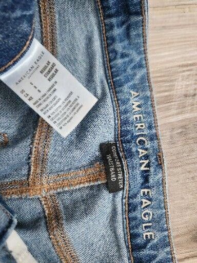 Designer American Eagle Mom Jeans Sz 8 Comfort Stretch Waistband Size 30" / US 8 / IT 44 - 4 Thumbnail