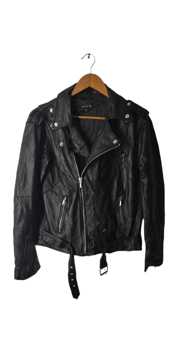 Japanese Brand VINTAGE SHIMOKITAZAWA RENGO PERFECTTO PUNK LEATHER JACKET Size US M / EU 48-50 / 2 - 1 Thumbnail