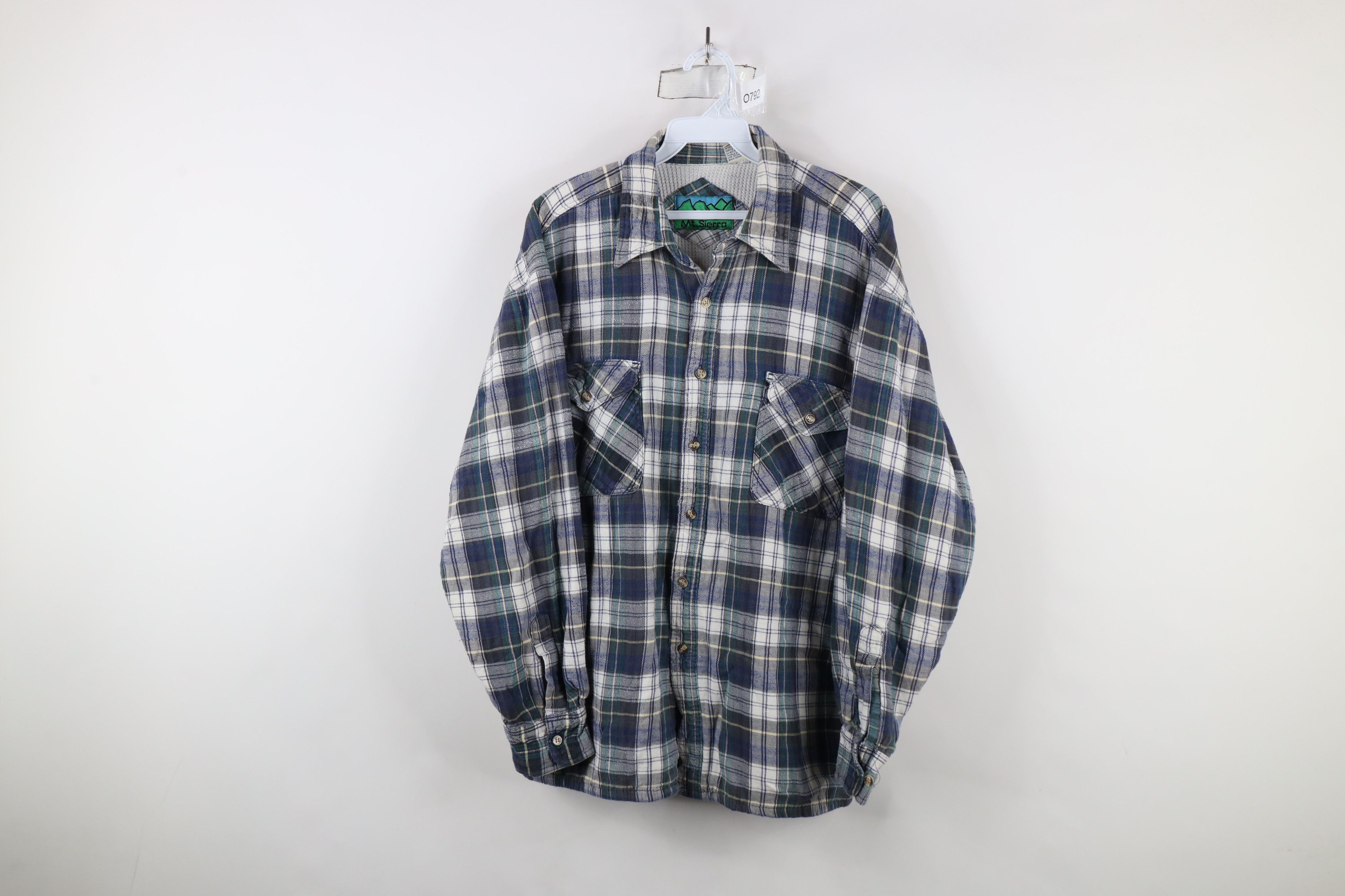Vintage Vintage 90s Streetwear Lined Flannel Button Shirt Jacket Size US L / EU 52-54 / 3 - 1 Thumbnail
