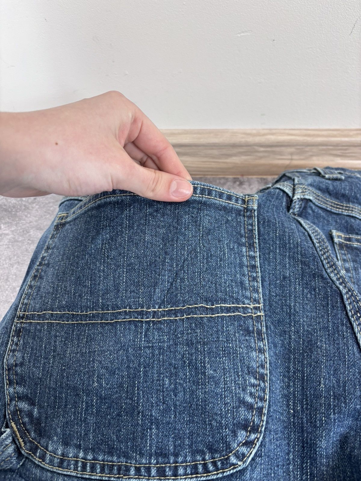 Dickies Dickies Y2K Hype Blue Carpenter Baggy Denim Jeans Size US 36 / EU 52 - 9 Thumbnail