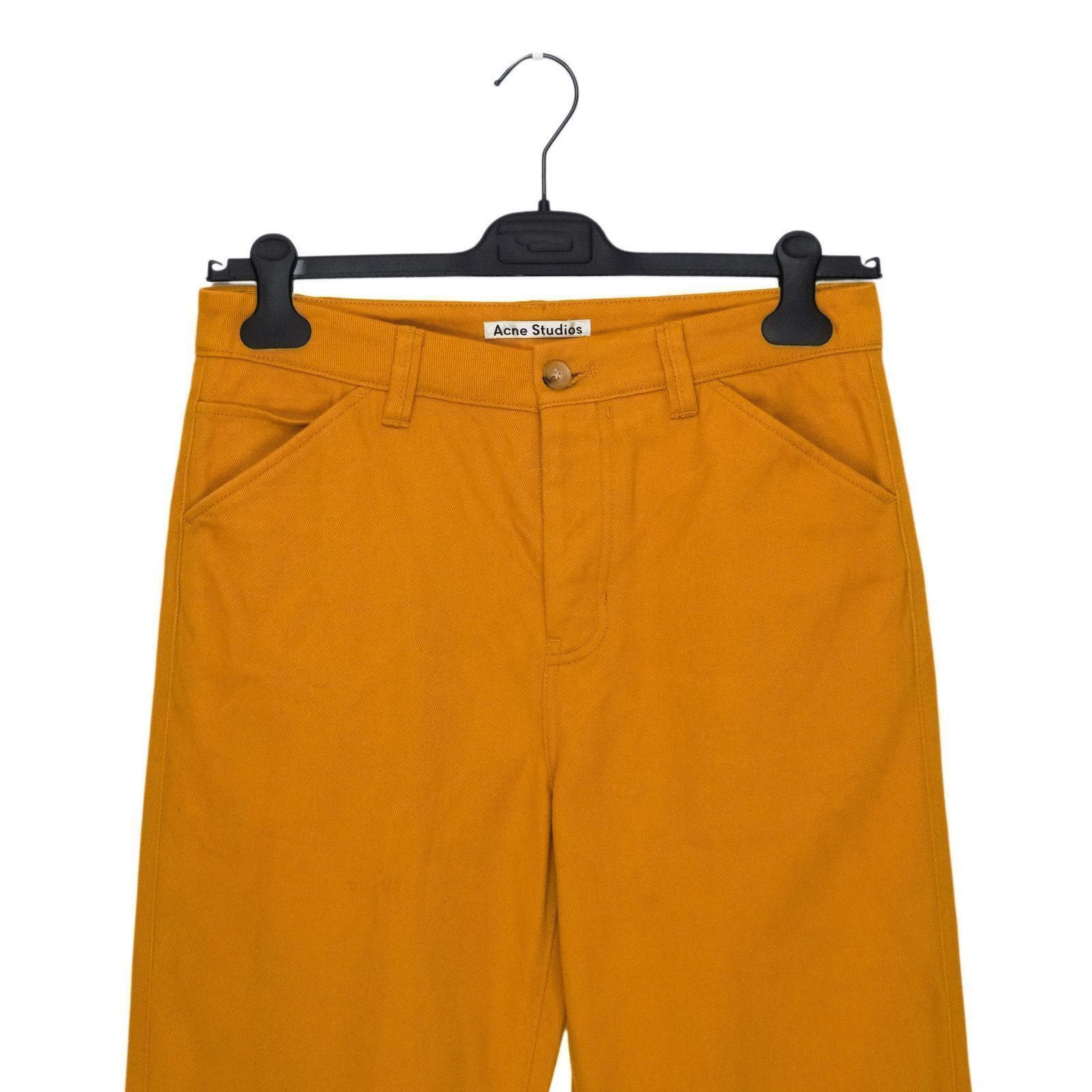 Acne Studios Acne Studios Mustard Brown Pocket Work Twill Trouser Pants Size US 30 / EU 46 - 2 Thumbnail