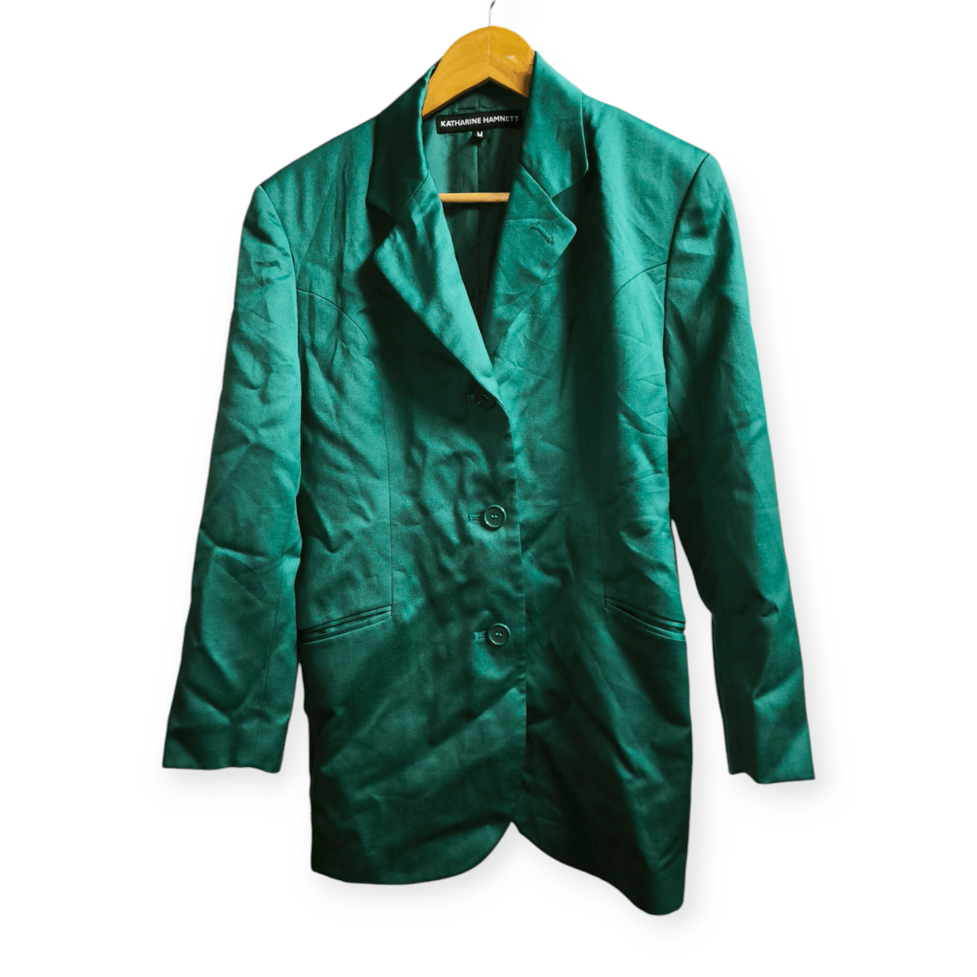 Designer × Katharine Hamnett London × Vintage Wool Curpa Green Size M / US 6-8 / IT 42-44 - 1 Thumbnail