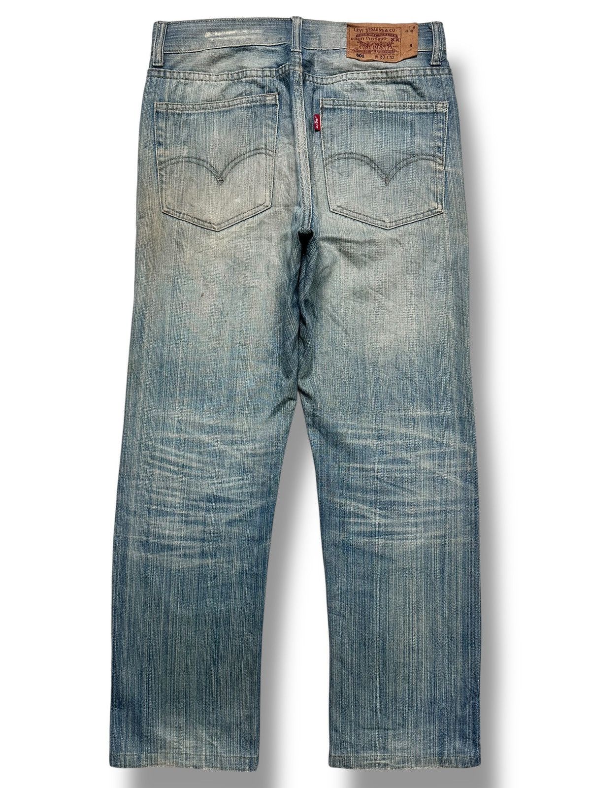 Levi's Levi’s 501 Vintage Distressed Straight Leg Mudwash & Faded Size US 31 - 3 Thumbnail