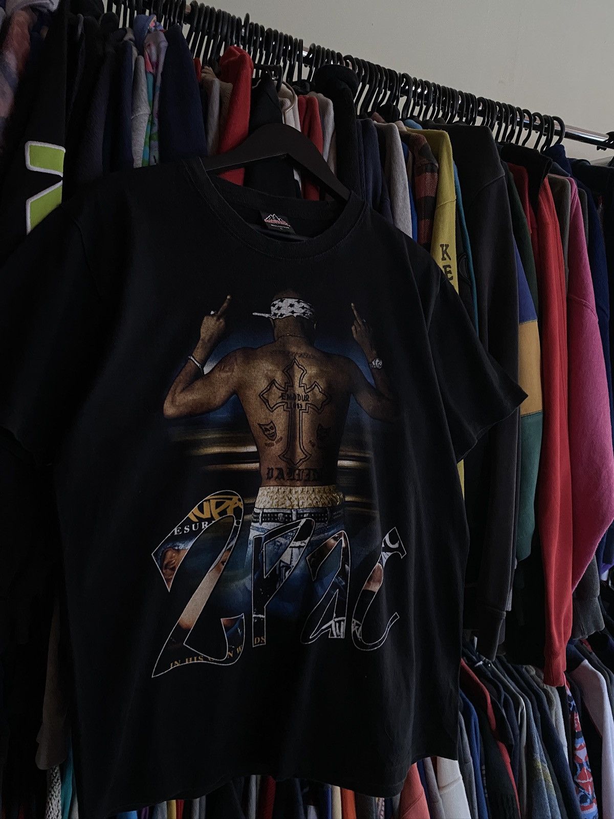 Rap Tees VINTAGE TUPAC T-SHIRT BACK PRINT 2PAC Size US L / EU 52-54 / 3 - 2 Thumbnail