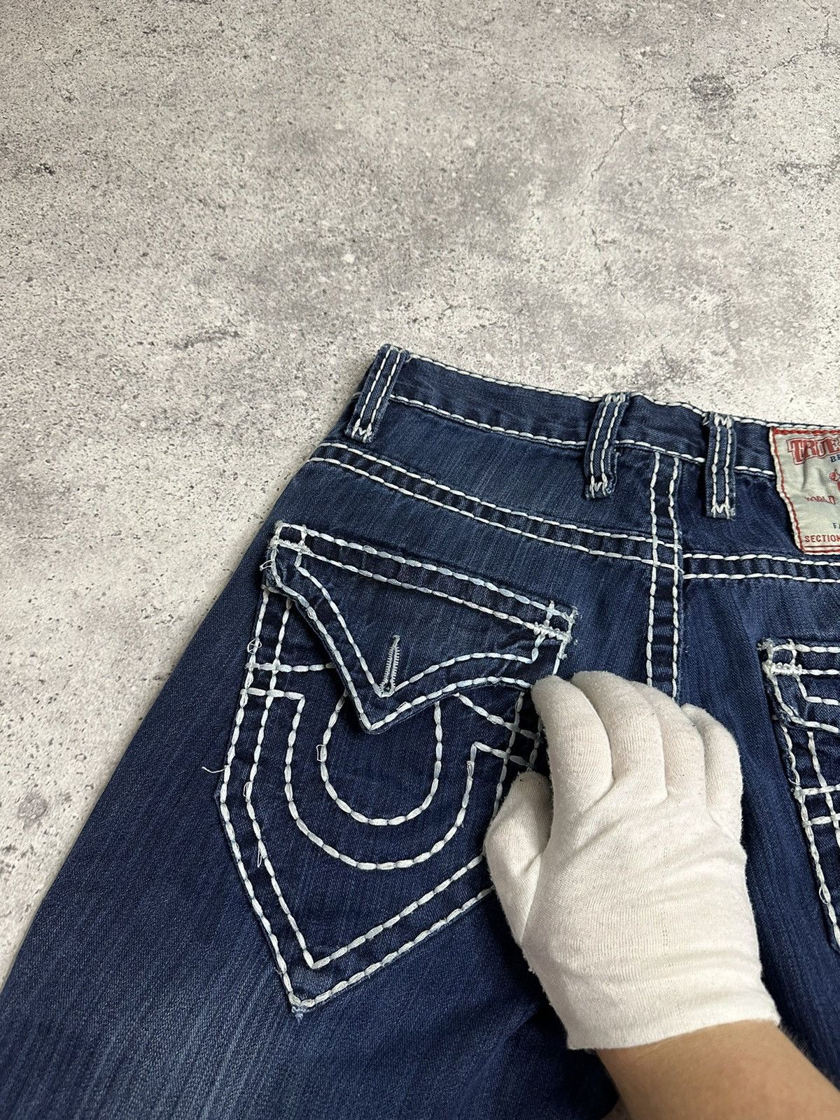 True Religion Rare Y2K True Religion Billy Super T Pocket Distressed Pants Size US 32 / EU 48 - 9 Thumbnail