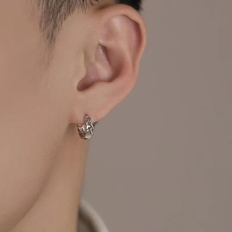 Jewelry × Vintage Hiphop Punk Style Small Hoop Earrings Size ONE SIZE - 5 Thumbnail