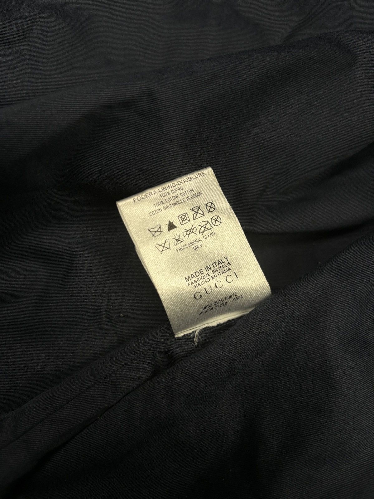 Gucci SS2010 Gucci Navy Cotton & Leather Sleeve Varsity Jacket Size US L / EU 52-54 / 3 - 14 Thumbnail