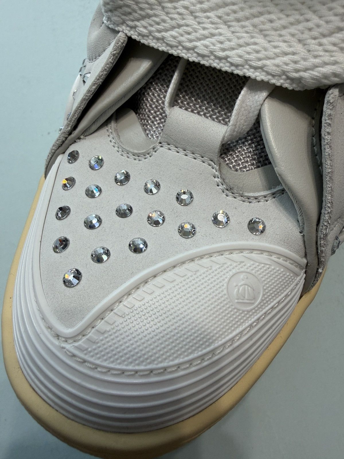 Lanvin Lanvin Curb Rhinestones/ Moon 41 Sneakers White Size US 11 / EU 44 - 7 Thumbnail