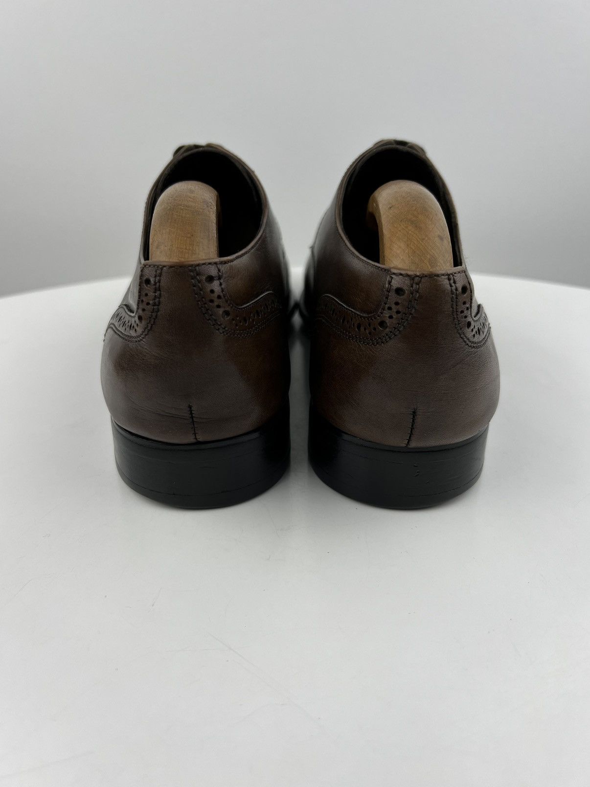 Balmain BALMAIN PARIS Derby Leather Shoes Wingtip Brown Men’s Size US 9 / EU 42 - 9 Thumbnail