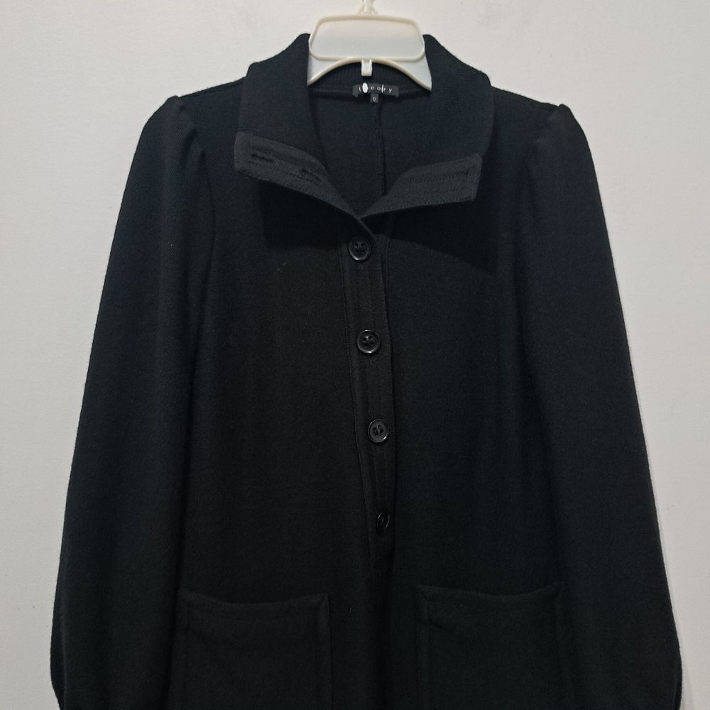 Theory Theory Wool Blend Button-Up Coat Preppy Goth School Girl Siz Size XS / US 0-2 / IT 36-38 - 11 Thumbnail