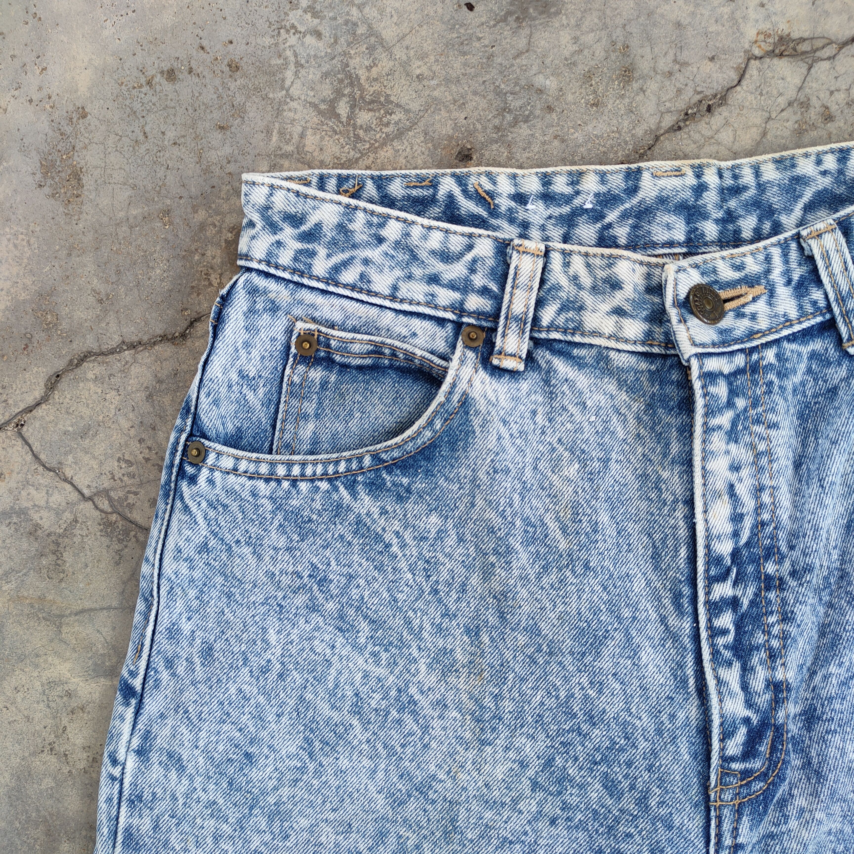 Japanese Brand × Jean × Vintage VINTAGE THREE PAI FADED ACID WASH JEANS PANTS Size US 29 - 6 Thumbnail