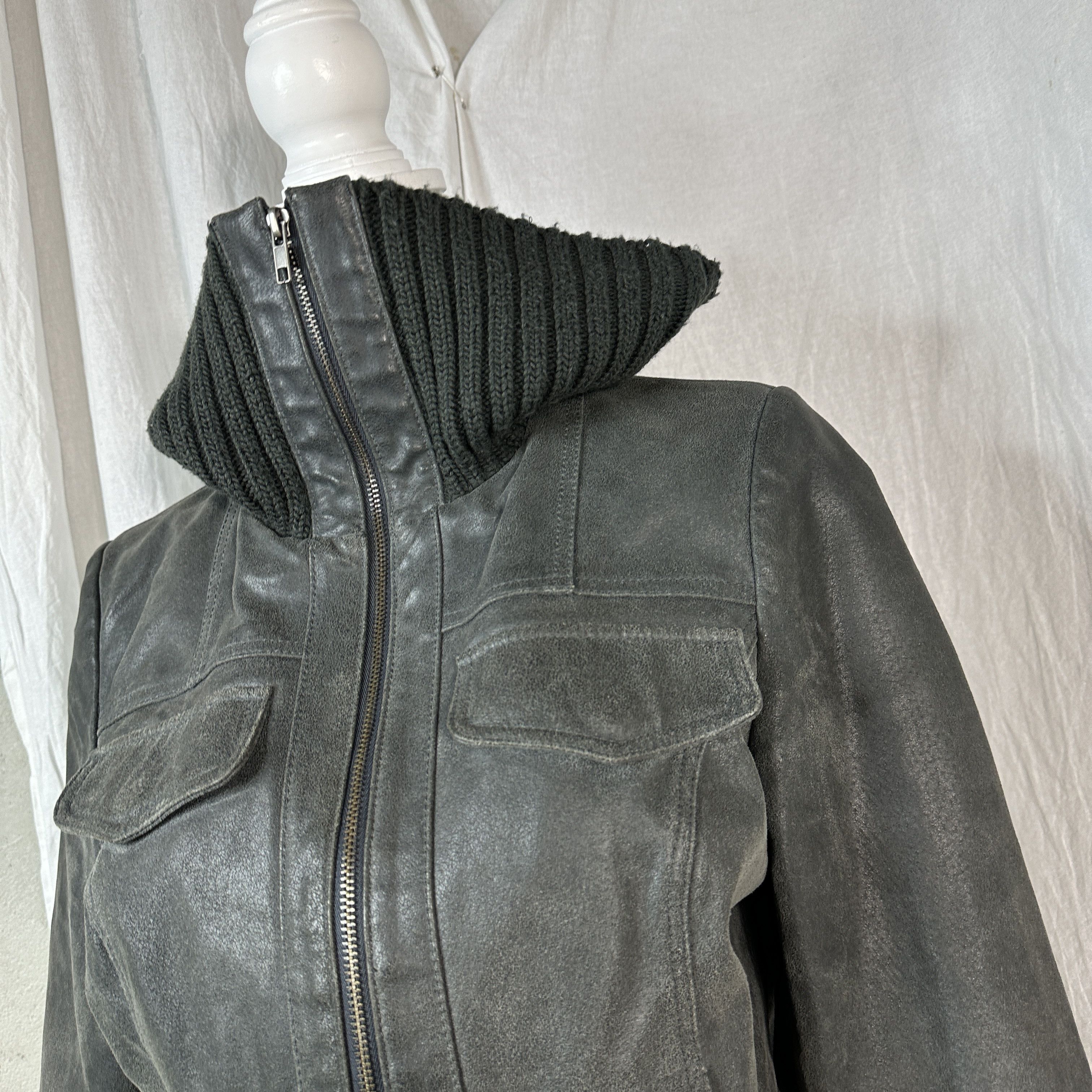 Vintage Vintage Big Collar Leather Jacket Size M / US 6-8 / IT 42-44 - 8 Thumbnail