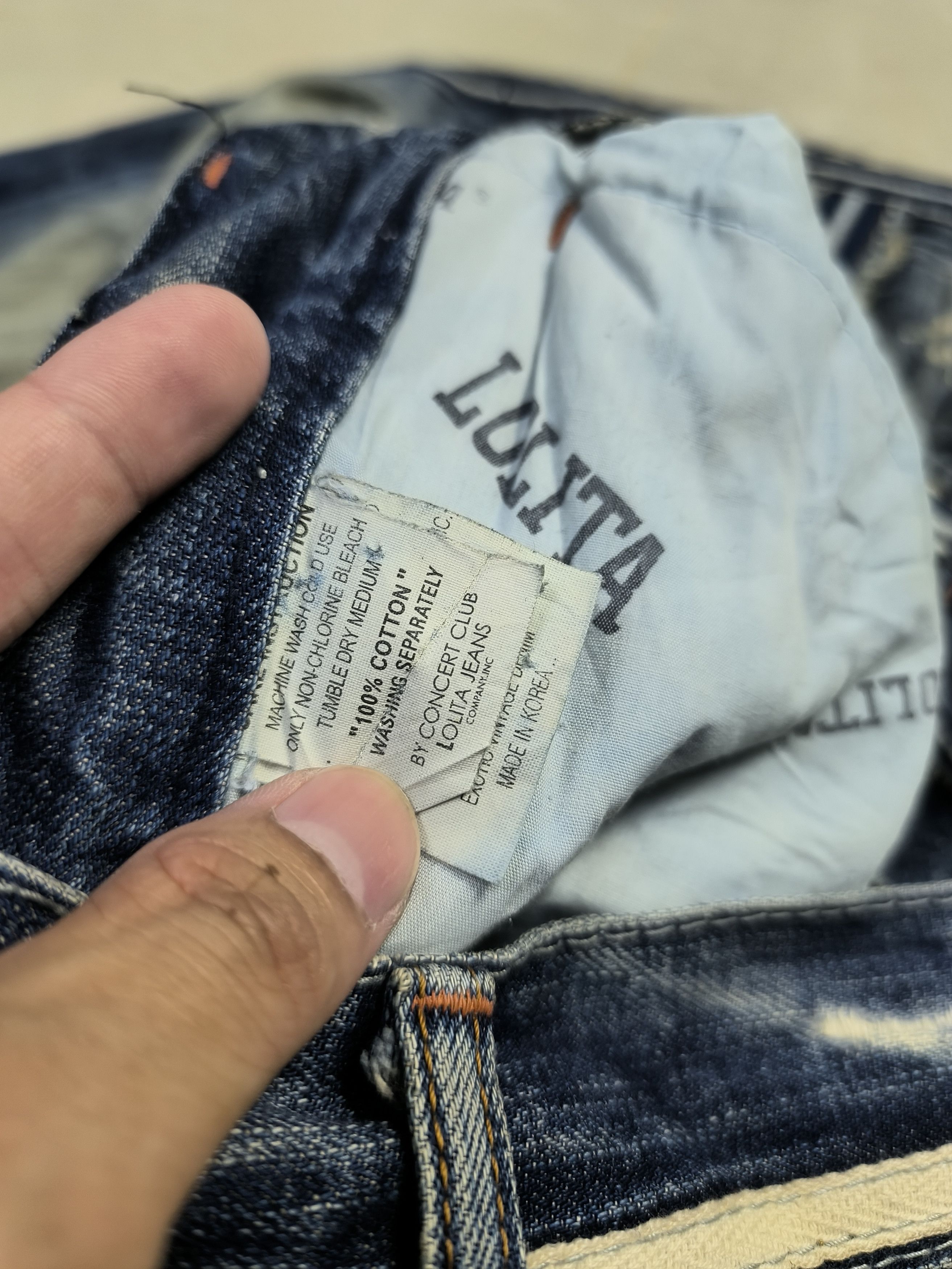 If Six Was Nine × Japanese Brand Lolita Japan Max Claw Mark Distressed Jeans Size US 34 / EU 50 - 9 Thumbnail