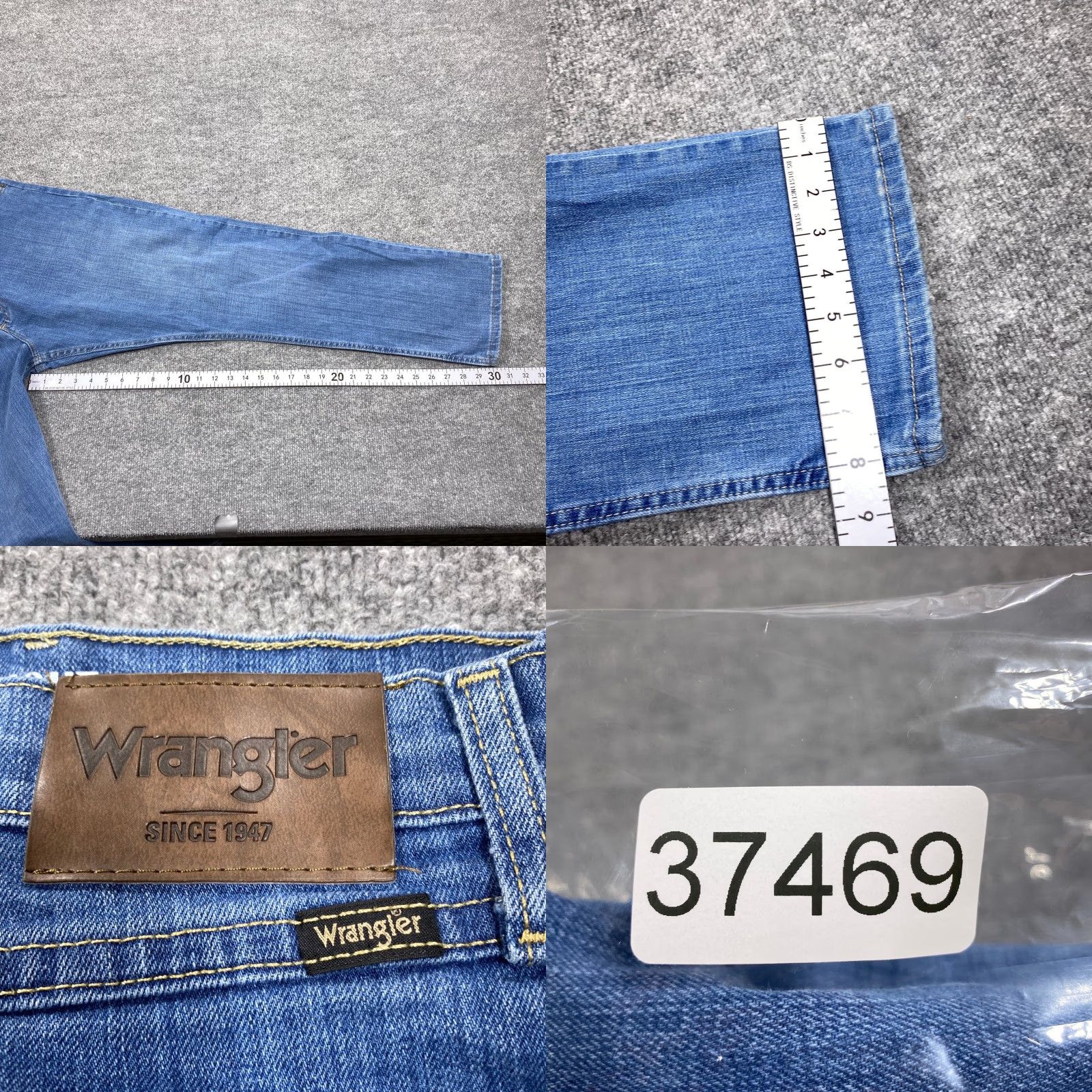 Wrangler Wrangler Jeans Mens 40x30 Blue Straight Leg Denim Stretch 5-Pocket Size US 40 / EU 56 - 8 Thumbnail