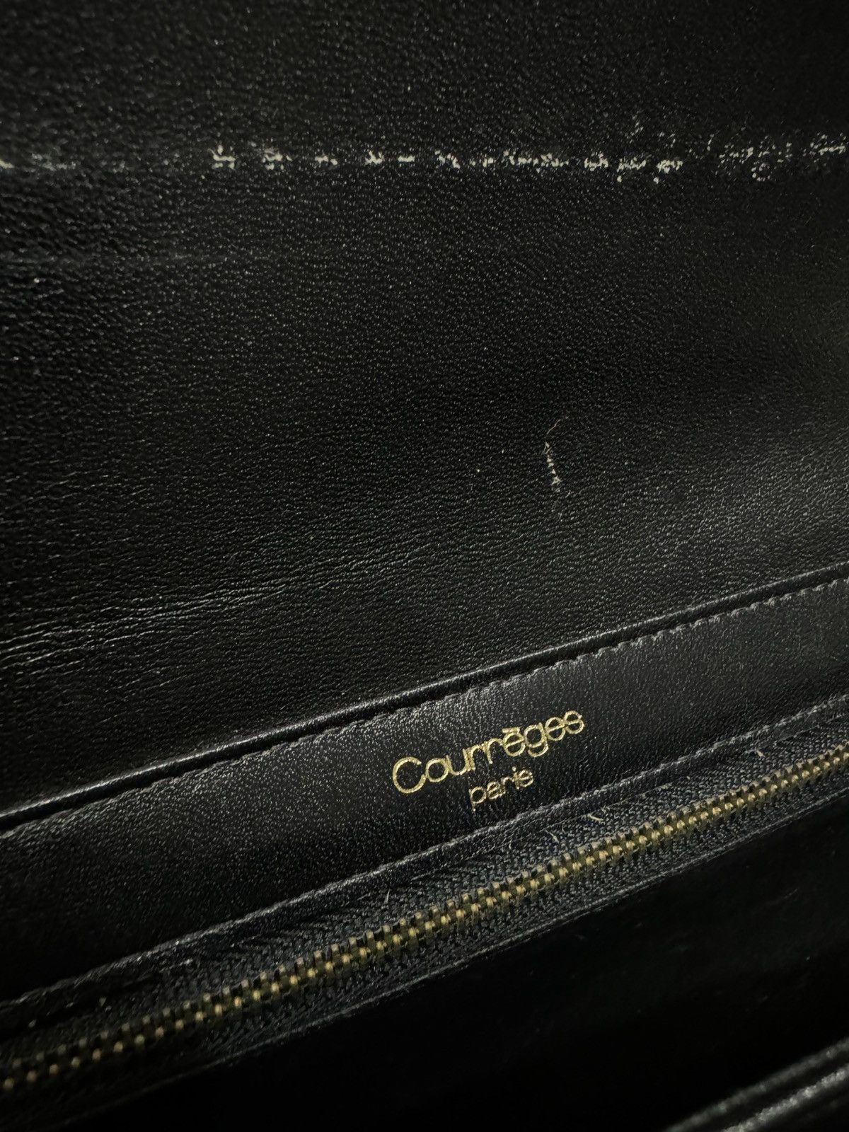 Courreges × Vintage COURREGES PARIS PATTERN LEATHER CLUTCH Size ONE SIZE - 8 Thumbnail