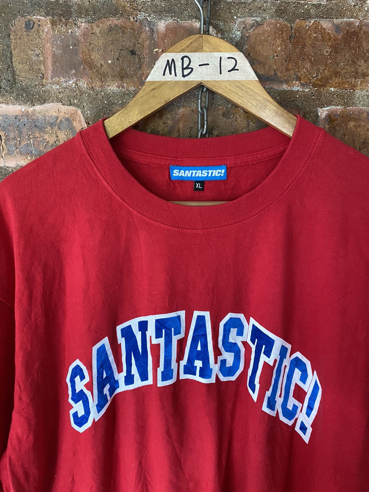 Japanese Brand 2000s SANTASTIC Saru Red blue logo Size US XL / EU 56 / 4 - 3 Thumbnail