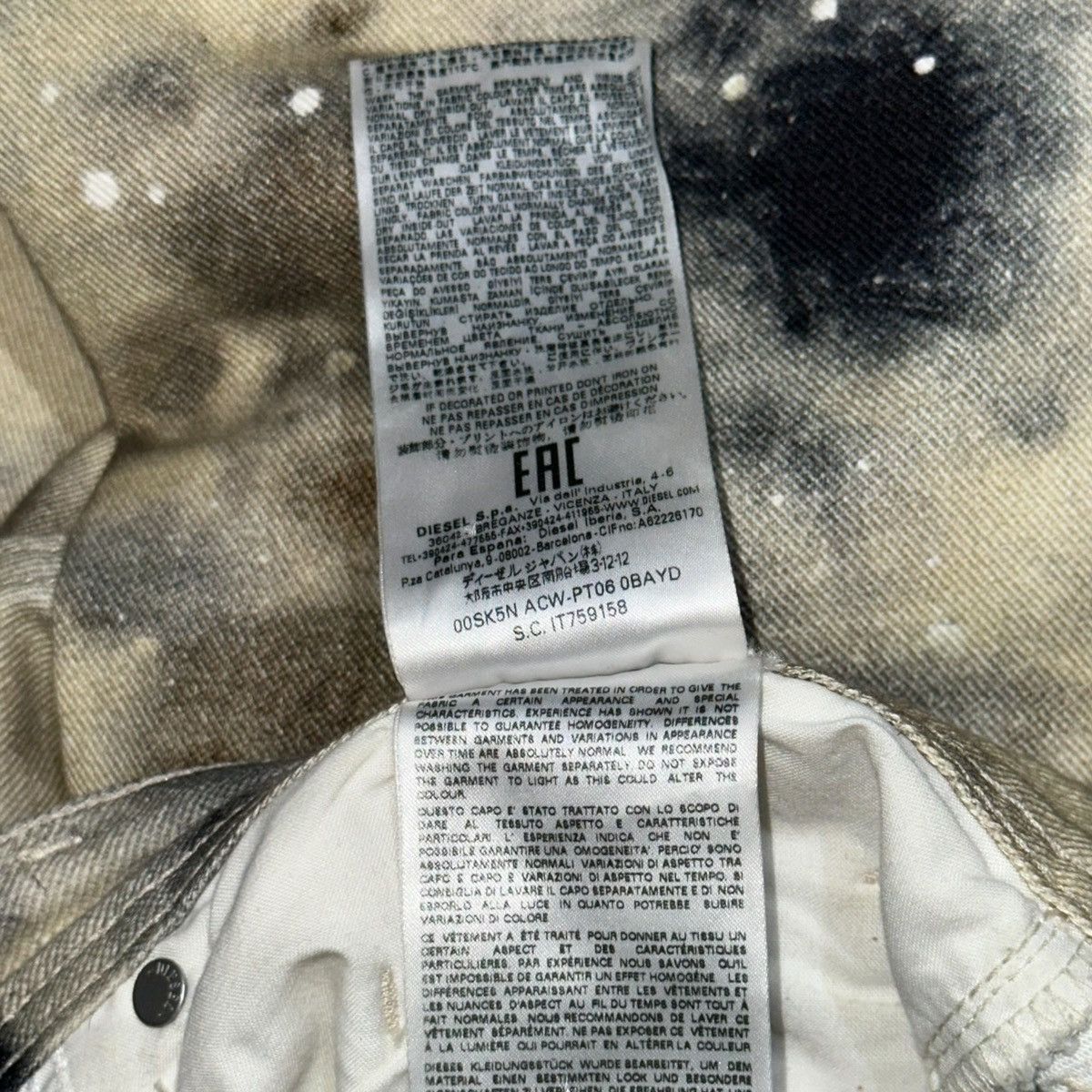 A-COLD-WALL* × Diesel Mud wash dyed denim Size US 32 / EU 48 - 4 Thumbnail