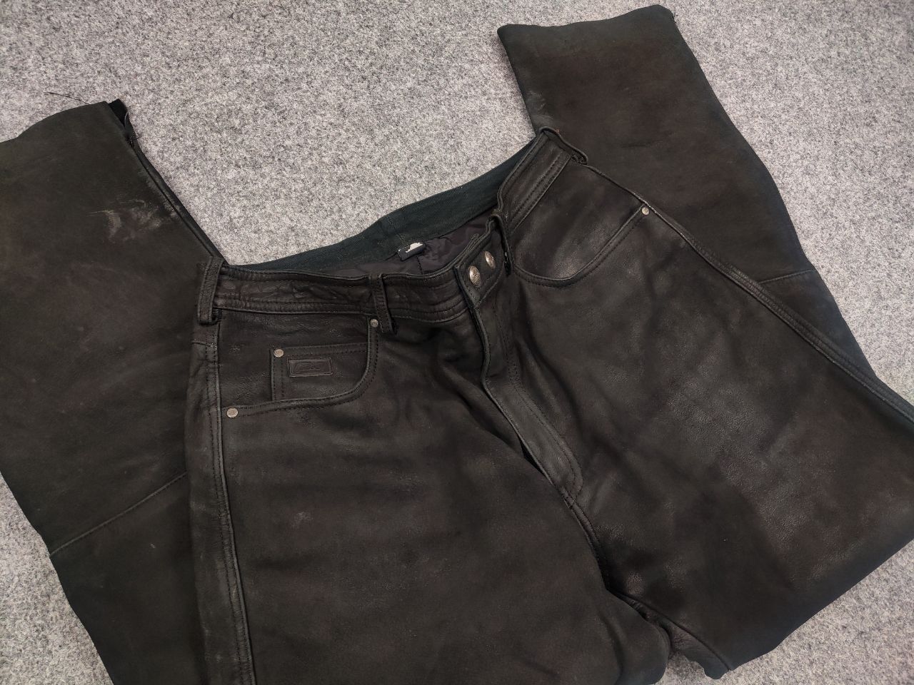 If Six Was Nine Vtg Leather pants Japan style racing motor Y2K LGB Style Size US 36 / EU 52 - 9 Thumbnail