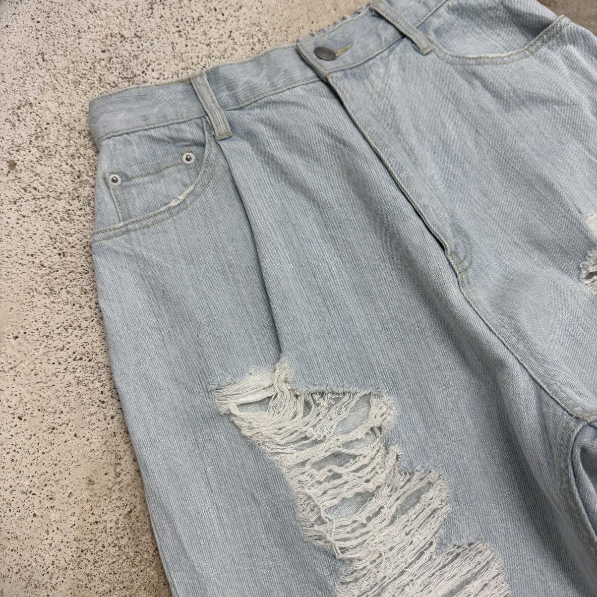 Japanese Brand Wegp Relaxed Wide Leg Distressed Design Pants Size US 28 / EU 44 - 7 Thumbnail